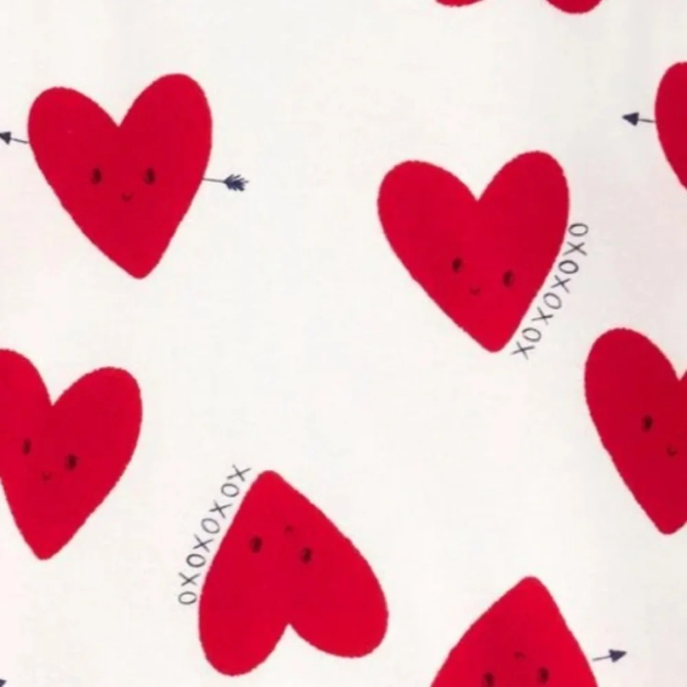 Carter’s 2-Piece Girl Red Hearts Cotton Pajamas